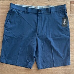Walter Hagen Men's Deep Blue Flat Front Golf Shorts 42 NWT